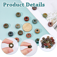 18 шт. натуральные индийские агатовые европейские бусины&nbsp;G-DC0001-58