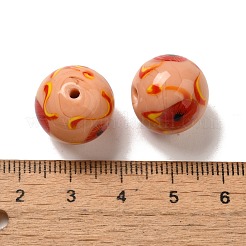 Бусы лэмпворк ручной работы LAMP-G162-08B-07