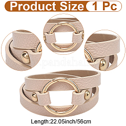 1 шт. браслеты из искусственной кожи для женщин&nbsp;BJEW-CL0001-32