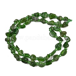 Perline diopside naturale fili&nbsp;GG-CBA3A44-C09-01