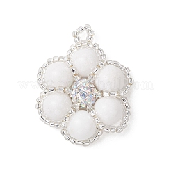 Подвески в виде цветов из натурального аметиста&nbsp;PALLOY-MZ01188