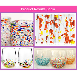 Коэз 90 легкоплавкое стекло конфетти DIY-G018-01D