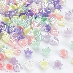 240 шт. 6-цветные акриловые бусины-имитаторы из искусственного жемчуга MACR-OC0001-16