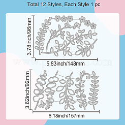 Углеродистая сталь разрезает трафареты&nbsp;DIY-WH0309-1294