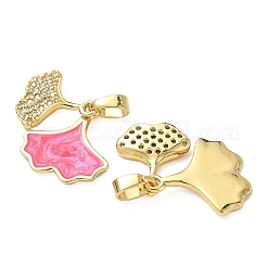 Латунные микро проложить кубического циркония подвески KK-I371-32G-02