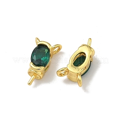 Ciondoli con perno in ottone con pavé di zirconi cubici singoli&nbsp;KK-D226-01G-02