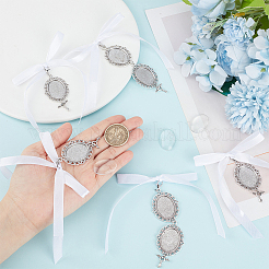 Овальный фотобукет из сплава и стекла в тибетском стиле&nbsp;HJEW-HY0001-11