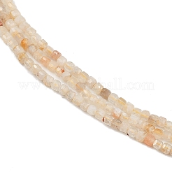 Природный цитрин бисер нитей G-RM241221-K23