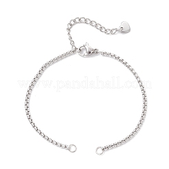 Изготовление браслетов из венецианской цепи и цепи-ролика из нержавеющей стали 304&nbsp;AJEW-JB01441