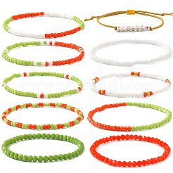 10 Stück Armband aus Glasperlen und dehnbarem Glas&nbsp;ZB7764-5