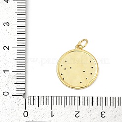 Ottone micro spianare pendenti zirconi&nbsp;KK-U058-18G