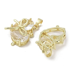 Подвески из настоящего латунированного стекла из золота 18 карат&nbsp;KK-R161-02G-05