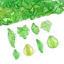 80шт 8 стиля прозрачные акриловые подвески OACR-FS0002-34