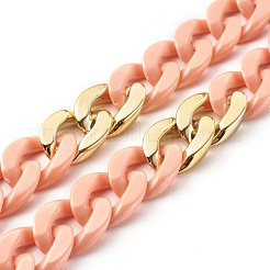 Непрозрачные акриловые цепочки ручной работы AJEW-JB00963