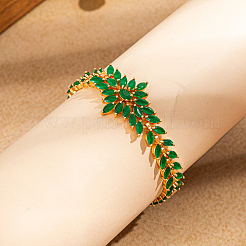 Элегантные латунные браслеты-цепочки с кубическими цирконами для женщин&nbsp;IX4712