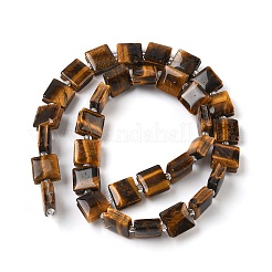 Природных тигровый глаз бисер нитей G-F802-B01-01