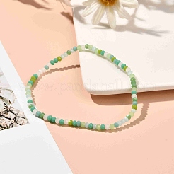 Bracciale elasticizzato con perle di vetro rotonde sfaccettate per ragazze adolescenti&nbsp;BJEW-JB07072-04