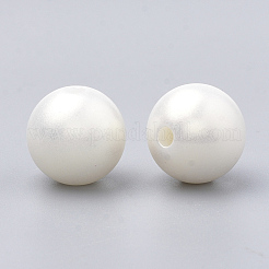 Perles acryliques de style peint par pulvérisation&nbsp;MACR-T010-14mm