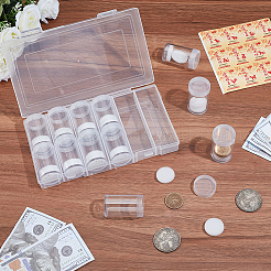 Caja de almacenamiento de monedas de plástico&nbsp;AJEW-WH0709-159
