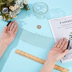 Винтажные сетчатые вуали из полиэстера со стразами для женщин&nbsp;AJEW-WH0348-705