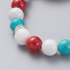 Thème bouddhiste bracelets extensibles guan yin&nbsp;BJEW-JB04873