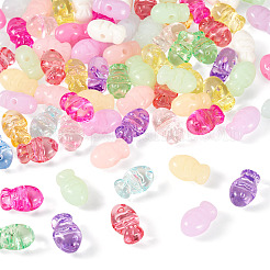 80pcs 2 Arten undurchsichtige Acrylperlen&nbsp;OACR-TA0004-90