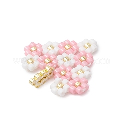 Сердце из стеклянного бисера Миюки с подвесками в виде цветов&nbsp;PALLOY-MZ01113-02