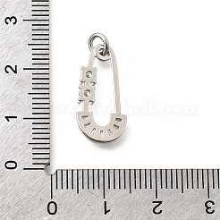 Anhänger aus klarem Zirkonia aus Messing&nbsp;KK-B187-22P