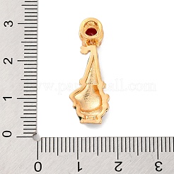 Pendentifs en laiton avec micro pavé de zircone cubique&nbsp;KK-C076-27G-01
