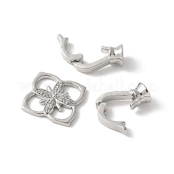 Проложить латунный прозрачный кубический цирконий над застежками KK-M320-03P