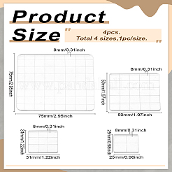 4 шт. 4-х стилевое акриловое шасси&nbsp;TACR-LP0001-05