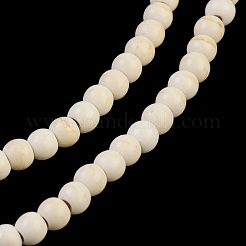 Синтетических нитей бирюзовые бусы&nbsp;TURQ-G106-4mm-02Q