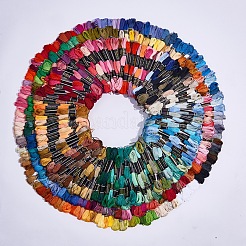 447 couleurs broderie point de croix floss polyester&nbsp;OCOR-WH0012-B01-B