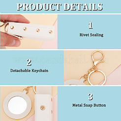 Сумки для хранения губной помады из искусственной кожи HJEW-WH0072-01B