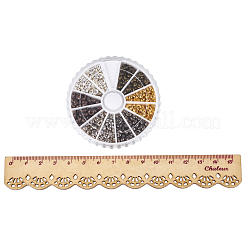 Цветные обжимные бусины для ювелирных изделий&nbsp;IFIN-PH0005-03-NR-B