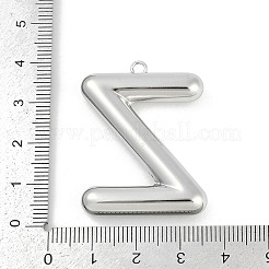 304ステンレスペンダント  レターチャーム  文字Z  38x29x7mm  穴：2.3mm&nbsp;STAS-I325-146P-Z