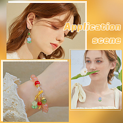 100шт стеклянные подвески&nbsp;PALLOY-WR00012