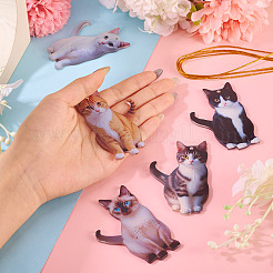 1 пакет больших подвесок из непрозрачного акрила с принтом&nbsp;OACR-TA0003-98