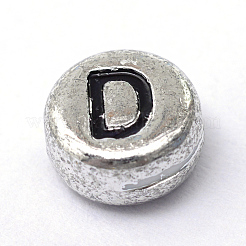 Плакированные акриловые бусины с горизонтальными отверстиями PACR-Q099-03D