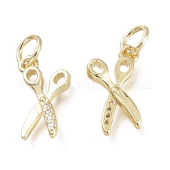 Латунные микропаве прозрачные подвески с фианитом KK-P188-P01-G