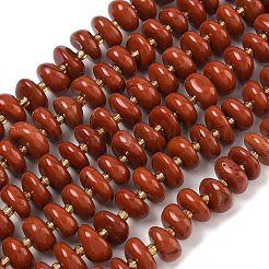 Нити натуральных бусин из красного язепера G-RM250109-A9