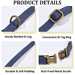 Ошейник для собак из искусственной кожи&nbsp;AJEW-WH20070-093A-04