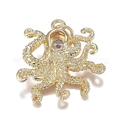 Подвески из латуни с прозрачным микрочипом и черным фианитом&nbsp;X-ZIRC-F120-067G