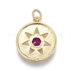 Латунные микро проложить кубического циркония подвески ZIRC-M108-37-G