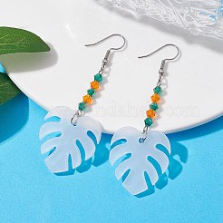 Пустые акриловые серьги с подвесками&nbsp;EJEW-JE05665-03