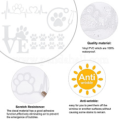 8 лист 4 стильных водонепроницаемых наклеек для животных с рисунком в виде сердца и медвежьей лапы&nbsp;STIC-GF0001-03B