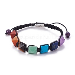 Bracciali di perline intrecciati in pietra preziosa naturale / sintetica&nbsp;BJEW-I273-C01