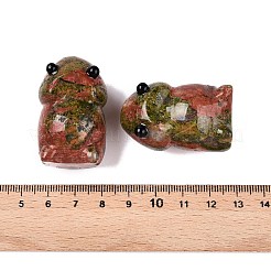 Natürliche Unakit-Monsterfiguren&nbsp;DJEW-N003-01E