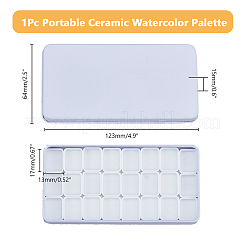 Акварельные краски банки пластиковый железный ящик AJEW-WH0518-55
