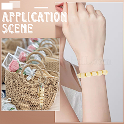 300 шт. неокрашенные бусины из натурального дерева WOOD-SP0001-63